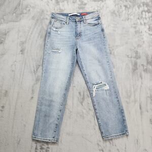 Celebrity Pink Jeans Womens 5/21 Juniors Blue The Eleven Distressed High Rise